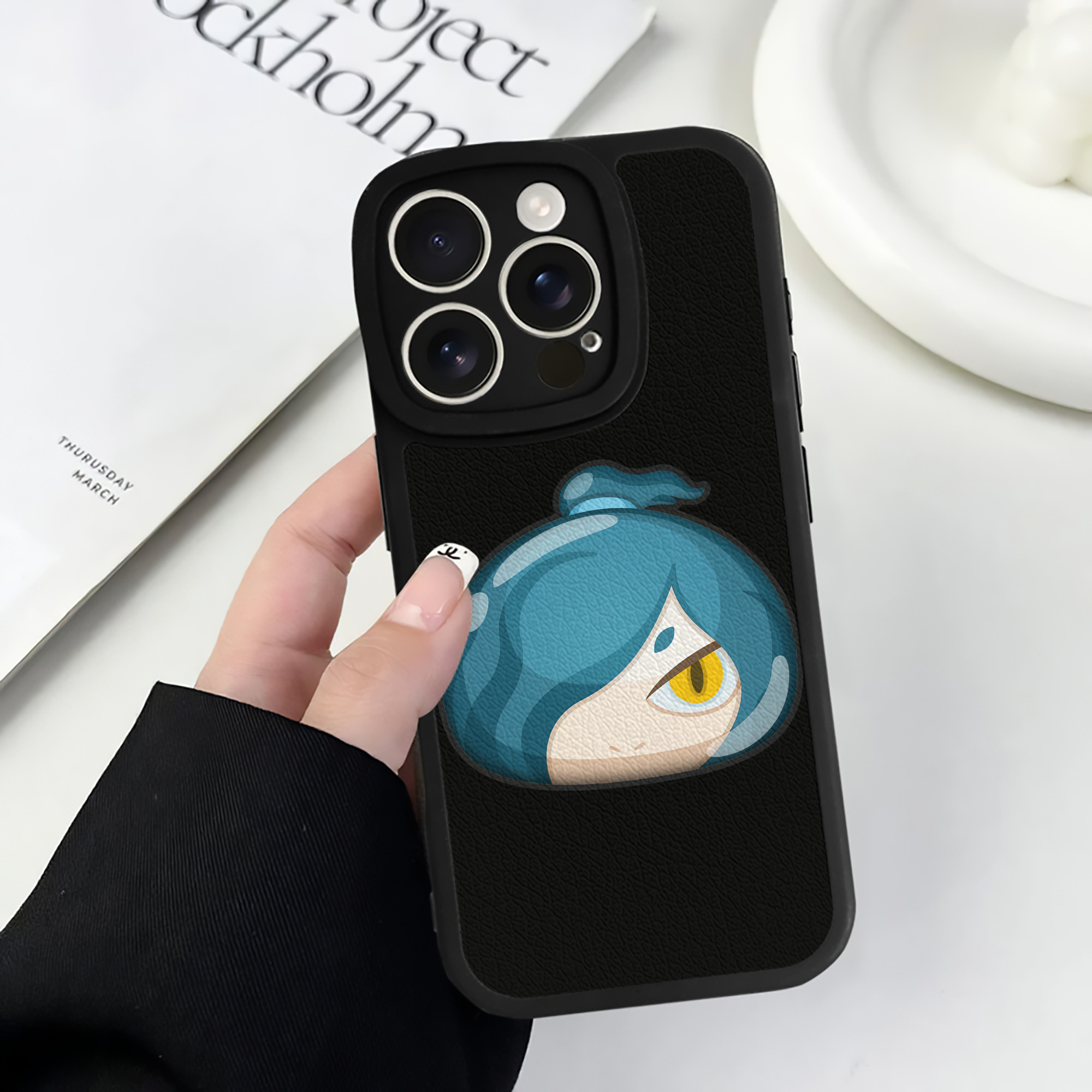 （画像用） 妖怪ウォッチ Yo-kai Watch 【iPhone 16シリーズ対応】シリコンスマホケース（レザー調） 材質：シリコン